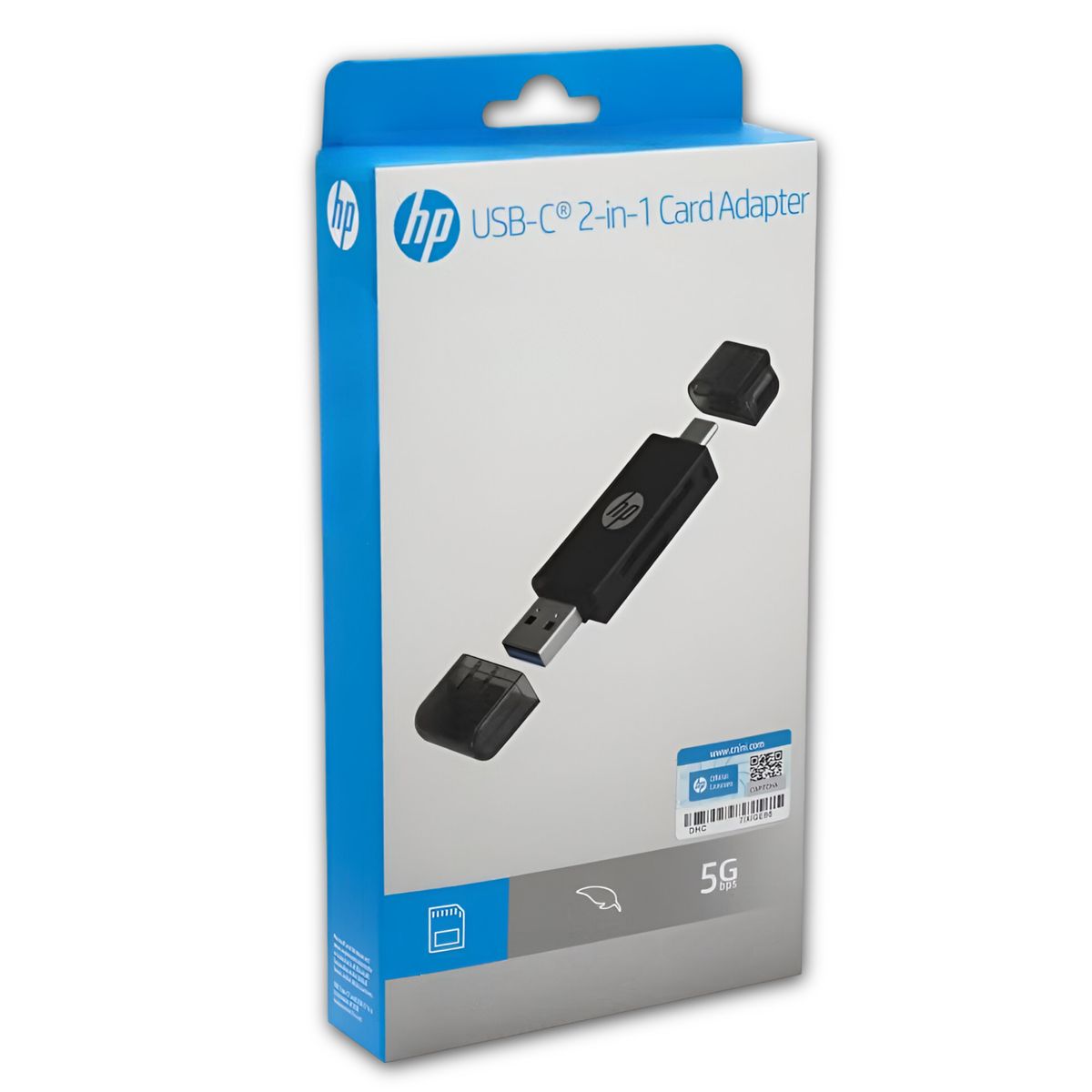 HP - Lector de Memorias SD & Micro SD + Puerto USB C + USB HP 112 HP