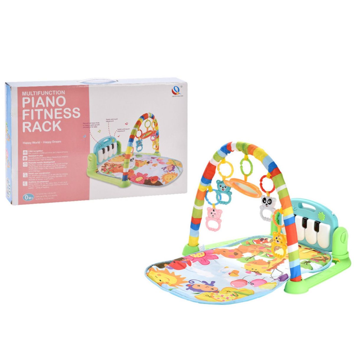 GENERICO - Alfombra Gimnasio Y Piano Musical Multifuncional Para Bebes