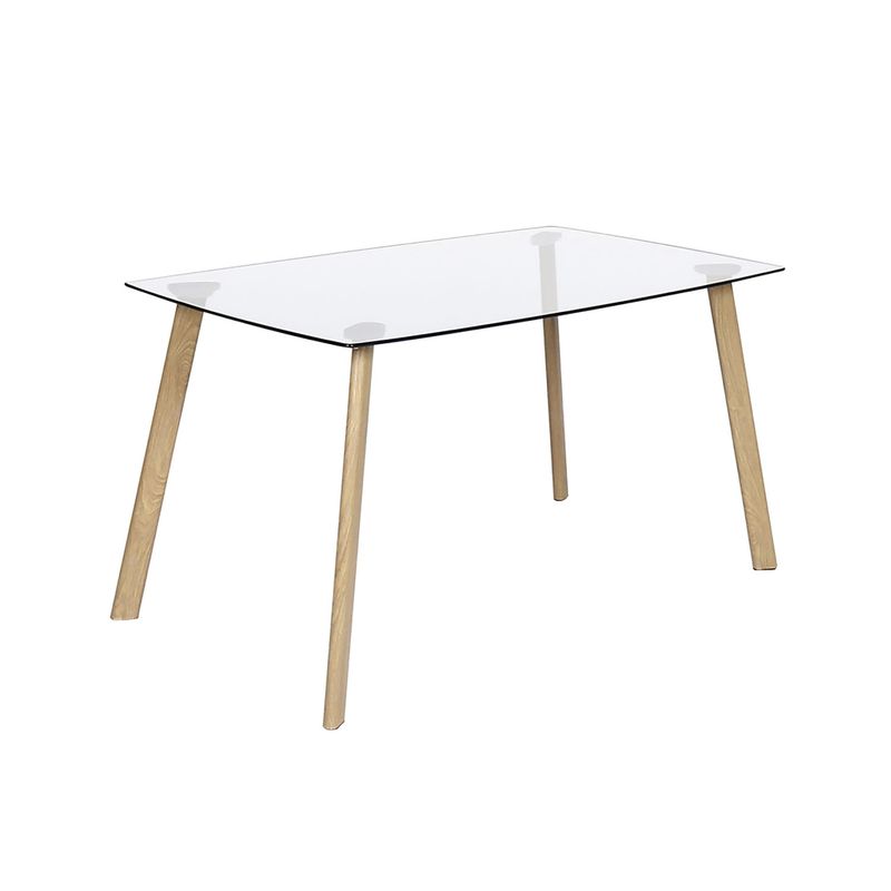 HOME REPUBLIC - Mesa de Comedor Nórdica Vidrio