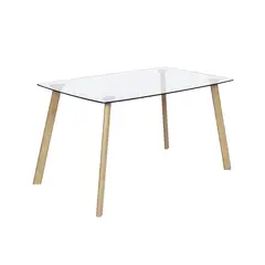 HOME REPUBLIC - Mesa de Comedor Nórdica Vidrio