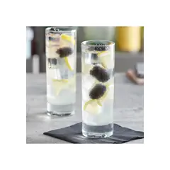 IMAHE - Set De 6 Vaso Vidrio Refresco Largo Liso 330 Cc. Línea Side
