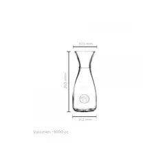 PASABAHCE - Set De 2 Botella De Vidrio 1 Litro Linea Bacchus