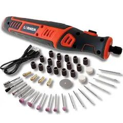 LERNEN - Kit Herramienta Multipropósito Minitorno Inalámbrico- 88 Piezas