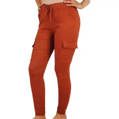 LOOK SHOP - Leggins Tela Jeans Pantalón Frizado Invierno Elasticado 108