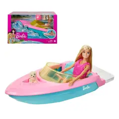 BARBIE - Lancha Con Muñeca Mattel