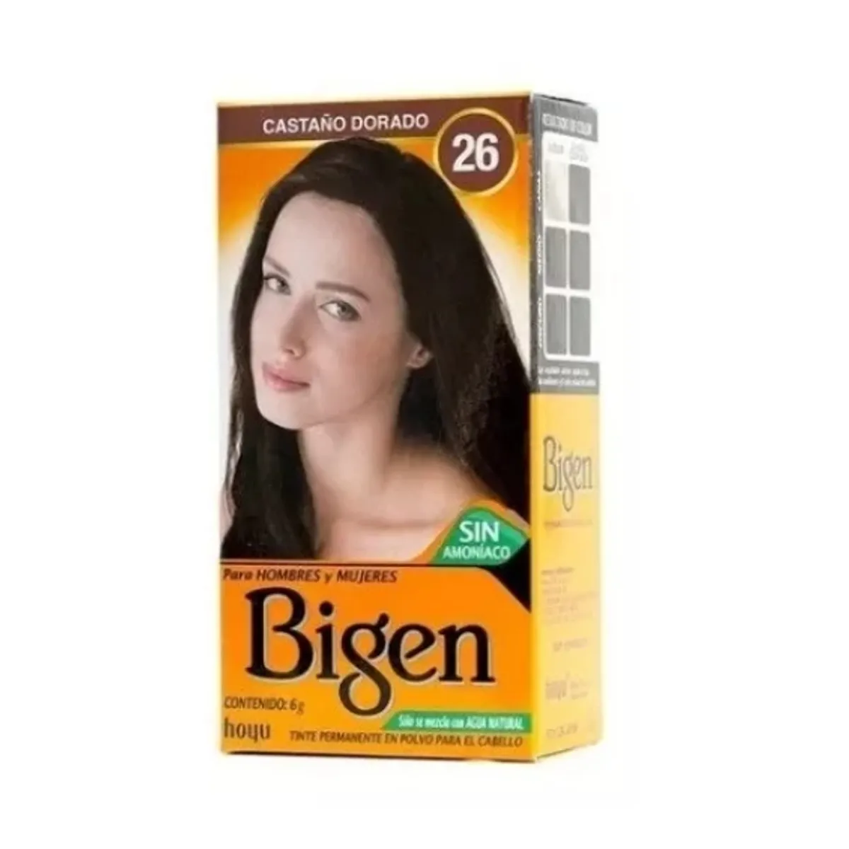 GENERICO - 26 Tinte En Polvo Para Cabellos Y Cejas Bigen 6g