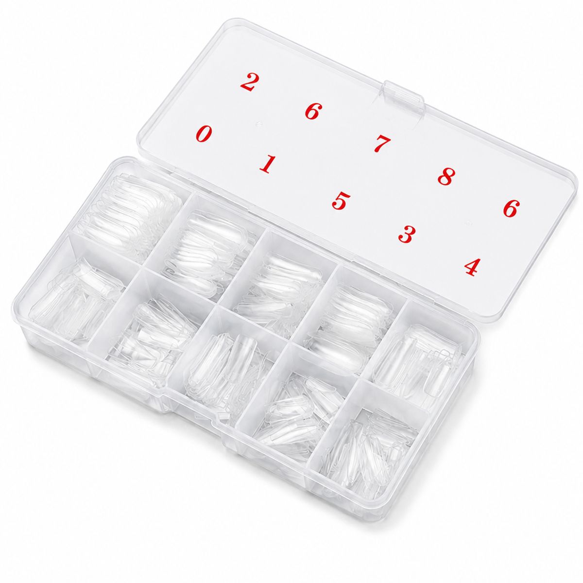 GENERICO - Caja De Uñas Postizas Transparente 500unidades