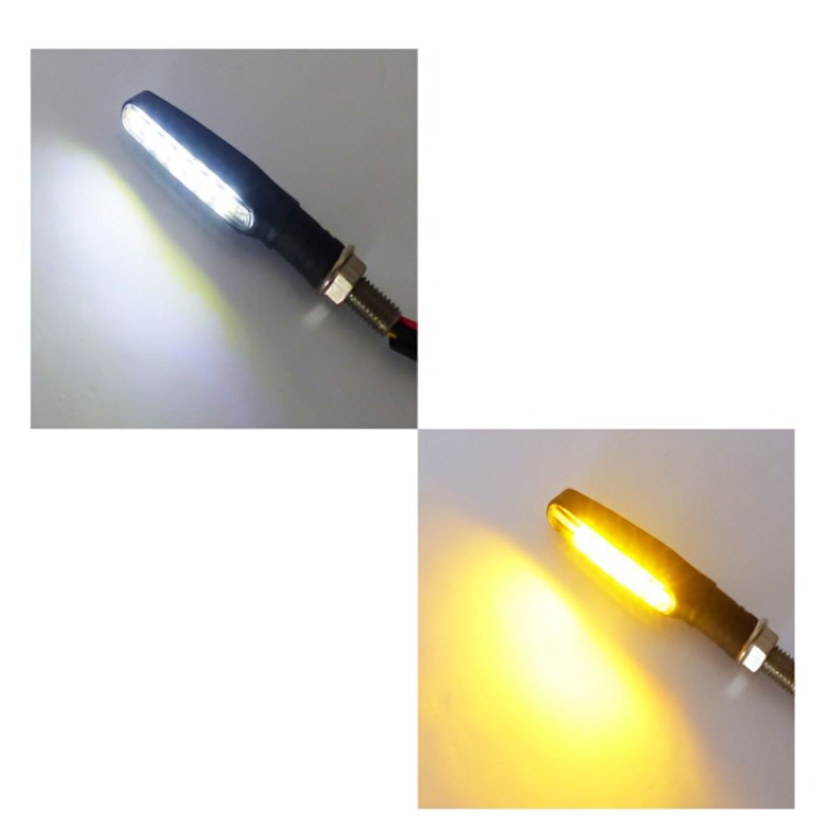 OEM - LUZ INTERMITENTE PARA MOTO DUO COLOR KICRY 15 LED