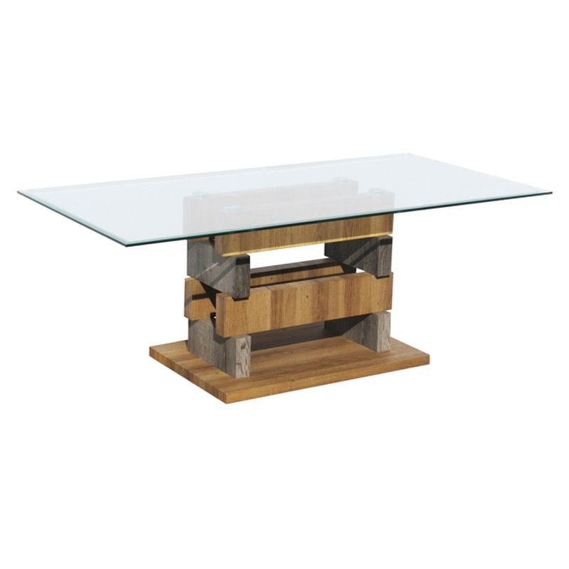 GENERICO - MESA DE CENTRO DURMIENTES (120 x 60 x 44.5cm)