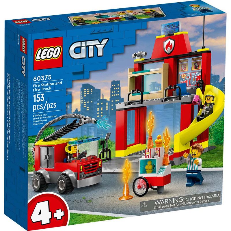 LEGO - Lego City 60375  Estación De Bomberos Y Camión De Bomberos
