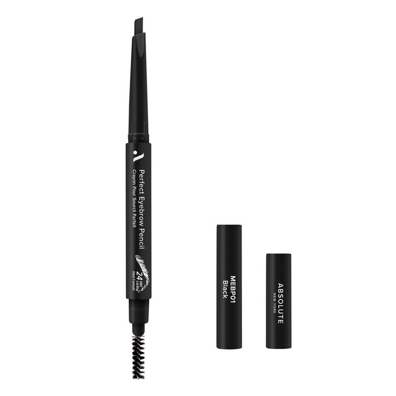 ABSOLUTE NEW YORK - Lápiz de Cejas Perfect Eyebrow Black Hard