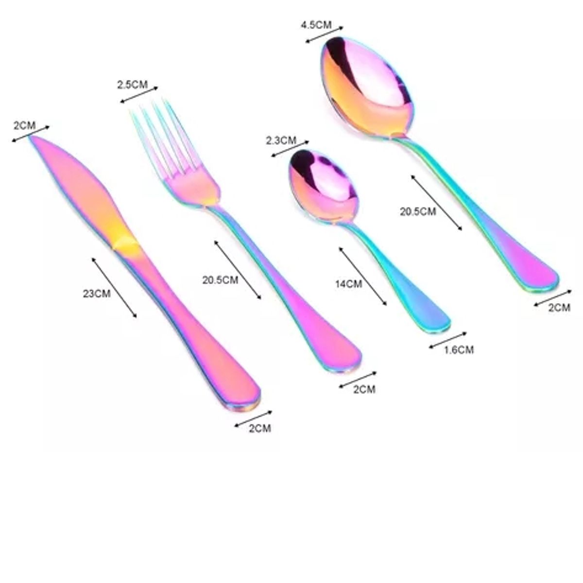 GENERICO - Set 24 Piezas Cuchillería Cubiertos De Lujo Maleta