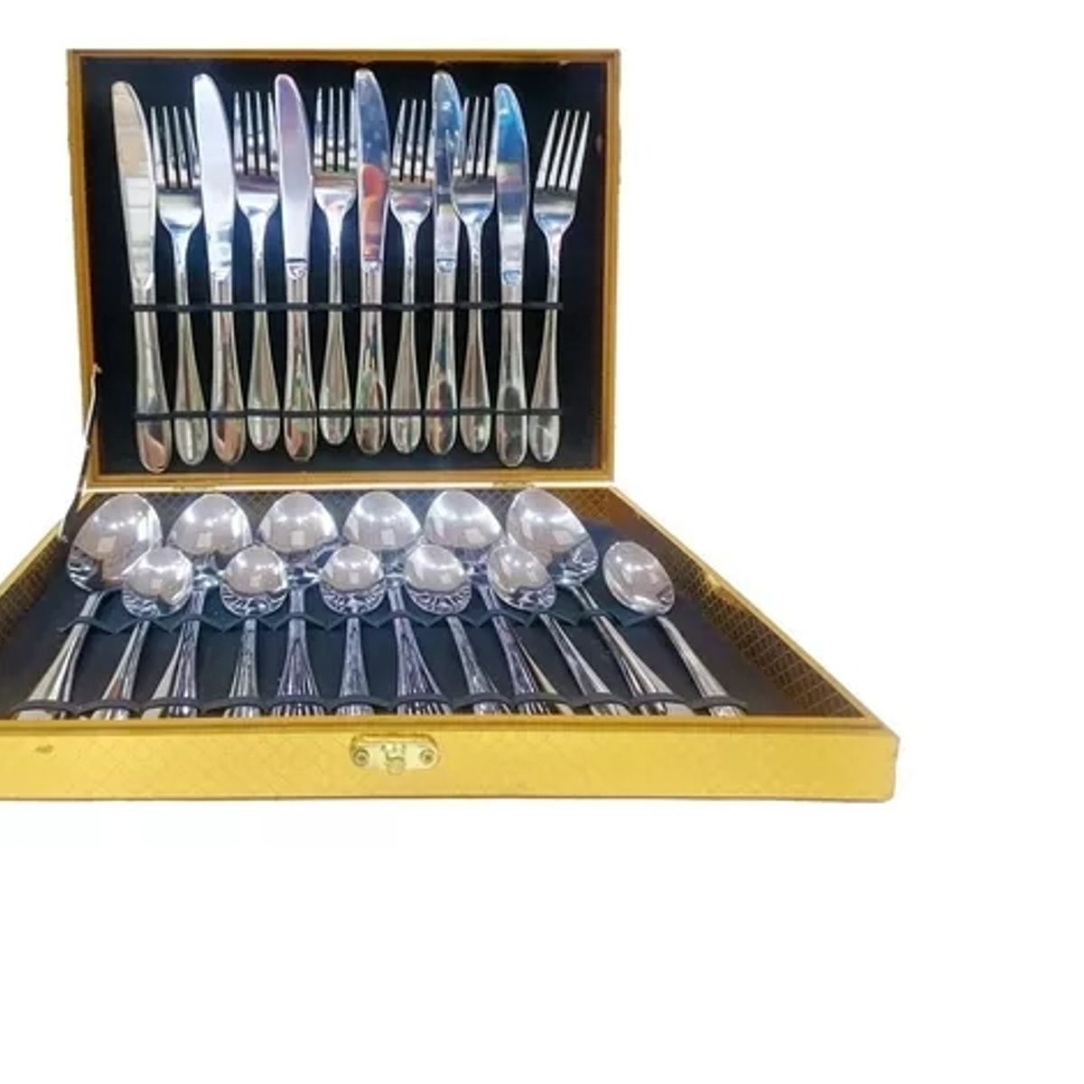 GENERICO - Set De Servicios Acero Inoxidables 24p