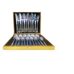 GENERICO - Set De Servicios Acero Inoxidables 24p