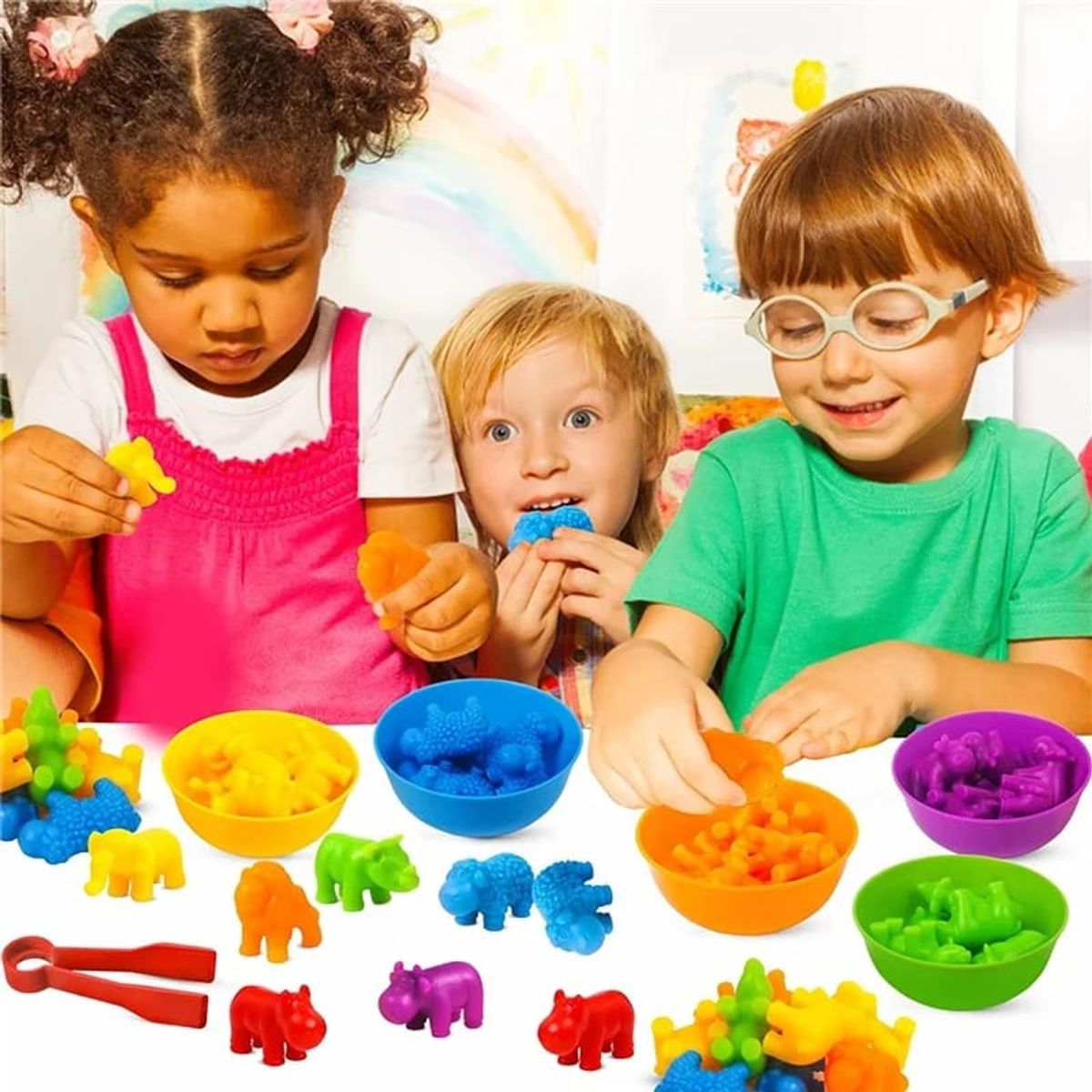 OEM - JUEGO DIDACTICO CONTEO Y COLORES MONTESSORI
