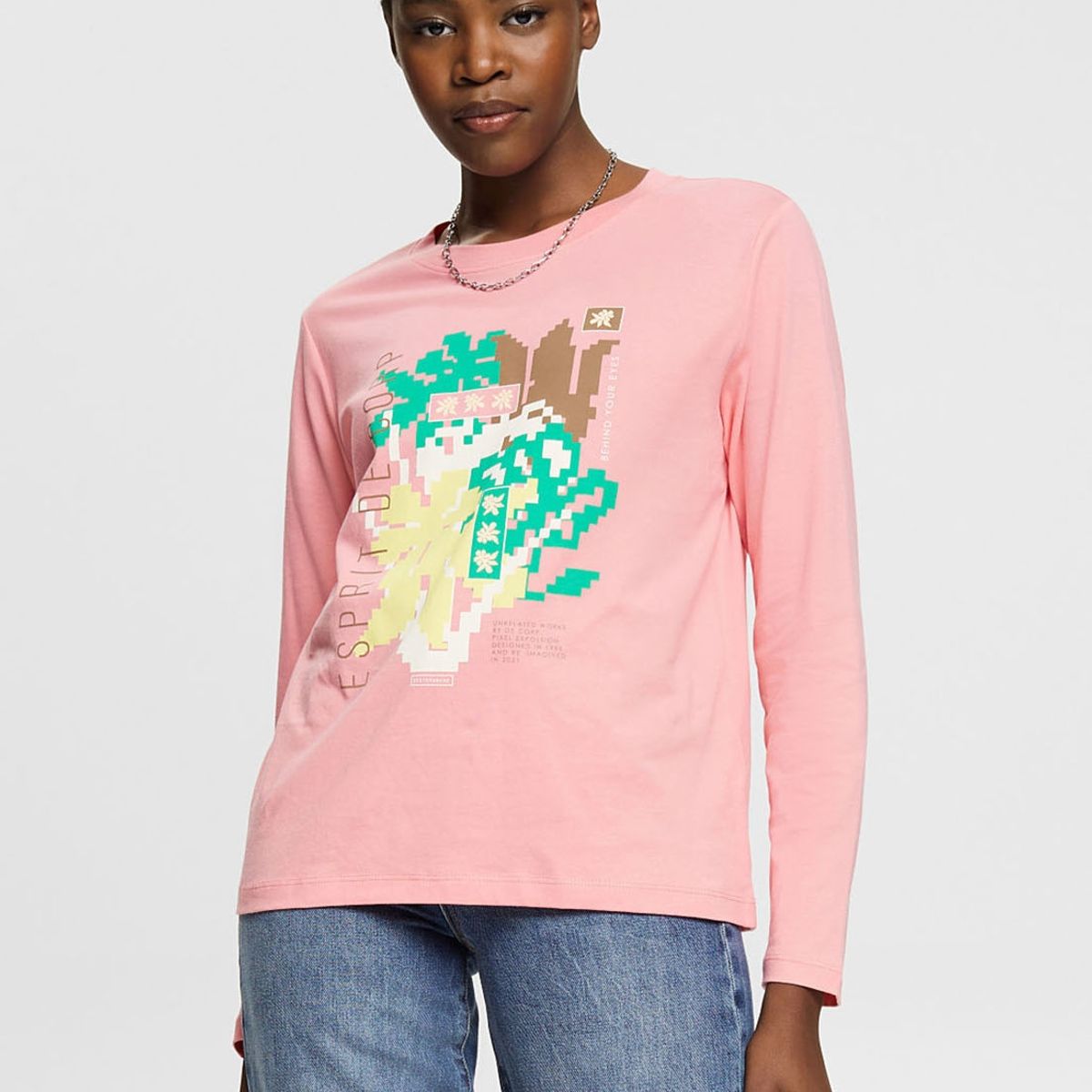 ESPRIT - Polera Con Estampado Retro Mujer Esprit ESPRIT