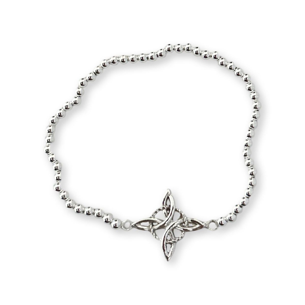 GENERICO - Pulsera Nudo De Bruja Amuleto Protección Plata Fina + Caja