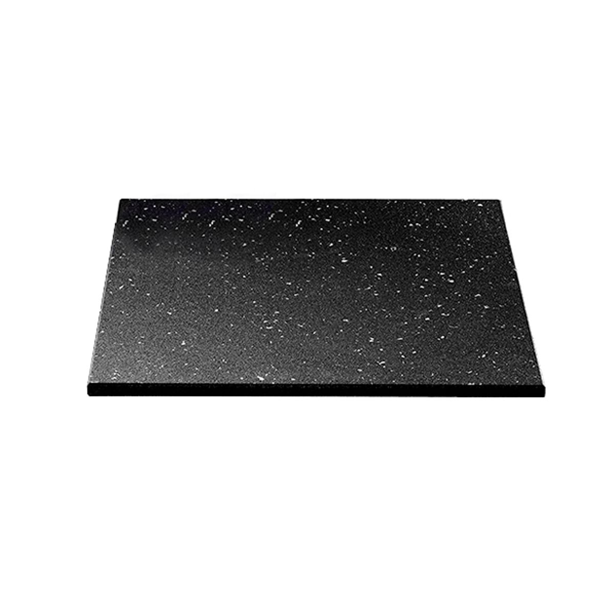 SDFIT - Piso de Caucho 100 cm x 100 cm x 25 mm – Negro con Pintas