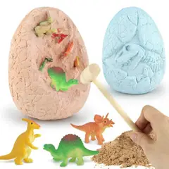 GENERICO - Huevo Arqueología Para Excavar y extraer12 Dinosaurios + Kit