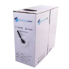 ATLANTICSWIRE - CABLE FTP CAT6 100 MTS, 23 AWG, CCA PVC. NEGRO. EXTERIOR