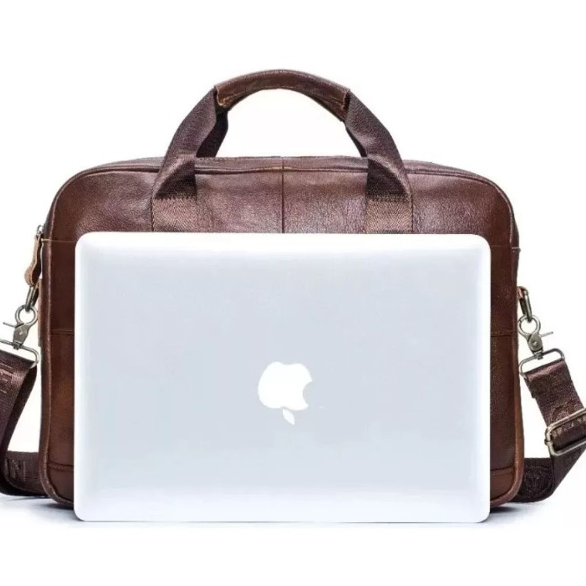 GENERICO - Maletín Portafolio De Cuero Para Portátil Notebook 14
