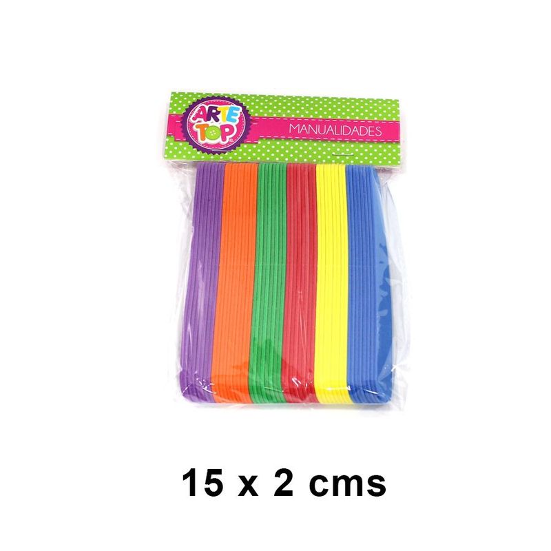 GENERICO - Set palitos de goma eva gruesos colores