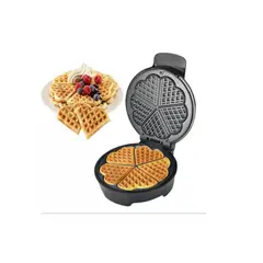 GENERICO - Máquina De 5 Waffles De Corazón A La Vez Negro