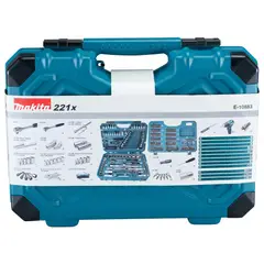 MAKITA - Set De 221 Piezas De Llaves, Puntas Y Vasos