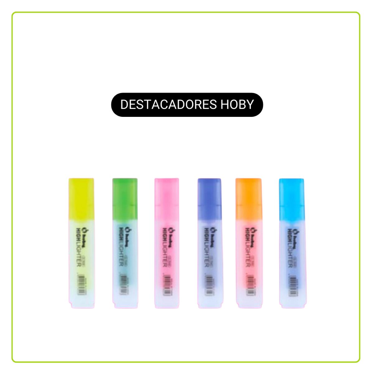 GENERICO - DESTACADORES RESALTADORES – 6 UNIDADES. OB52