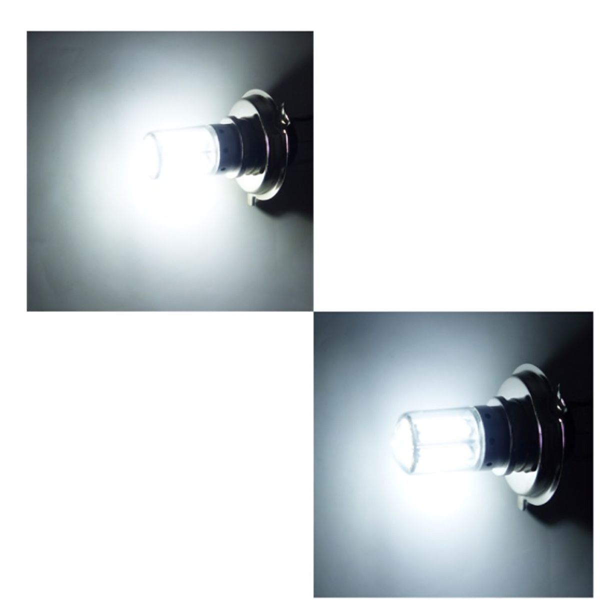 OEM - AMPOLLETA PARA MOTO H-4 NEW LUZ BLANCA 106 LED 20W 12 VOLT.