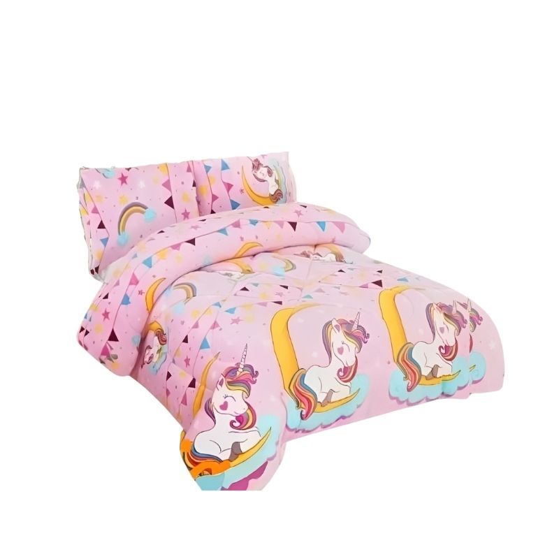 GENERICO - Cobertor Plush Algodón De Invierno Plaza y Media Con Chiporro Diseños