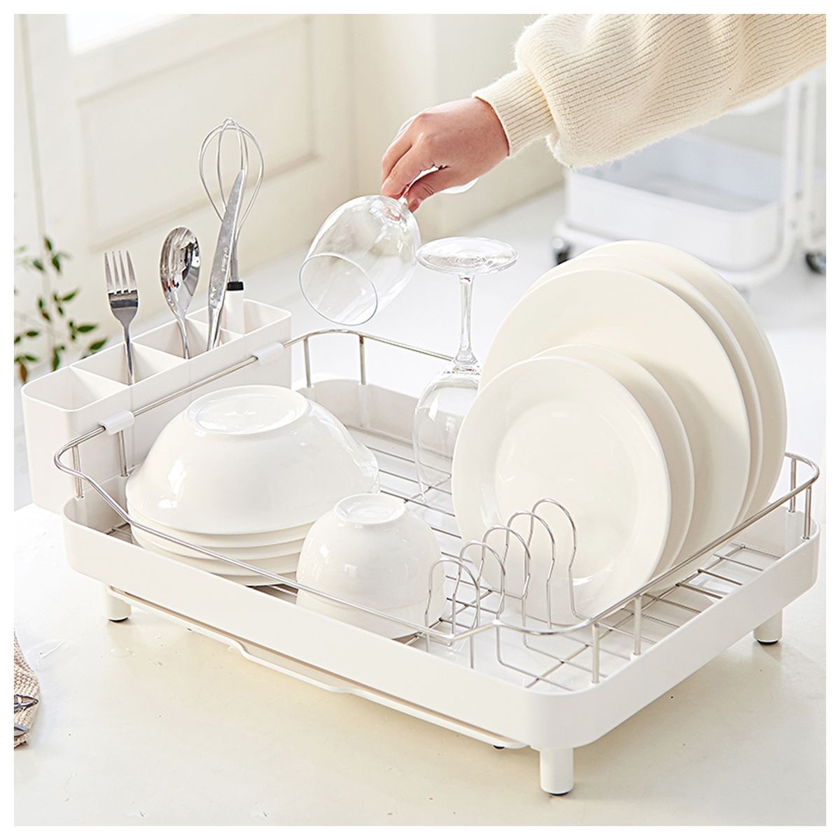 NOOK - Secaplatos 1 Piso L - Blanco