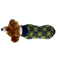 KIMBAPETS - CHALECO PERRO - FLOR AZUL MARINO VERDE TALLA S