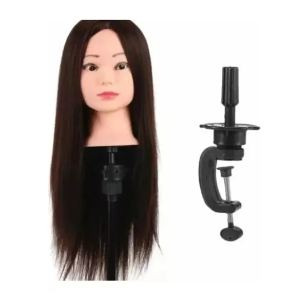 GENERICO - Cabeza CASTAÑO De Peluquería Técnica 80% Naturales Soporte  Base