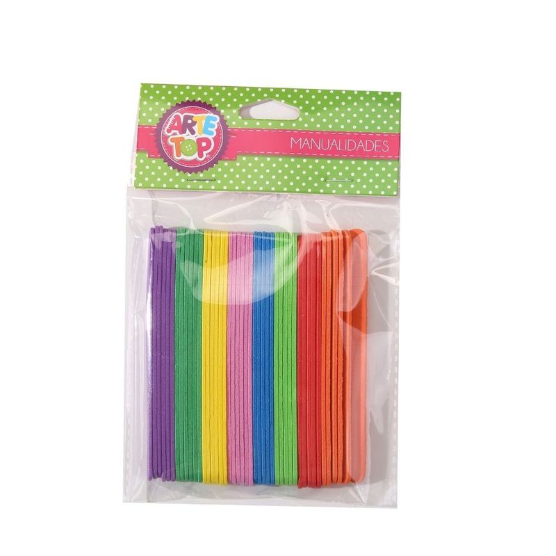GENERICO - Set 45 palitos de goma eva delgados colores