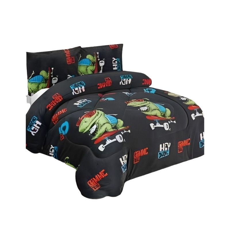 GENERICO - Cobertor Plush Algodón De Invierno Plaza y Media Con Chiporro Diseños