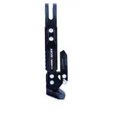 OEM - PATA DE APOYO PARA MOTO UNIVERSAL REGULABLE RACING NEGRO