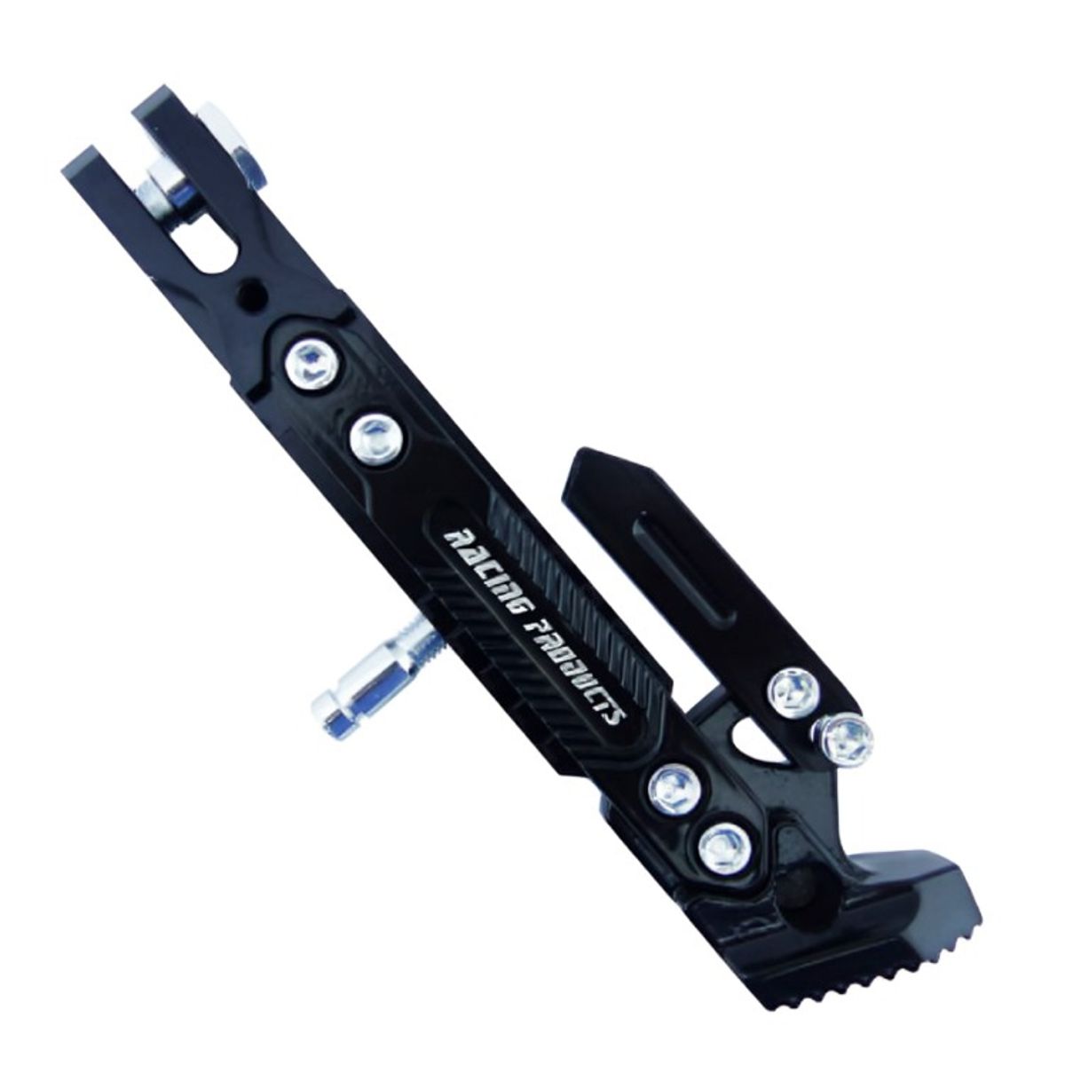 OEM - PATA DE APOYO PARA MOTO UNIVERSAL REGULABLE RACING NEGRO