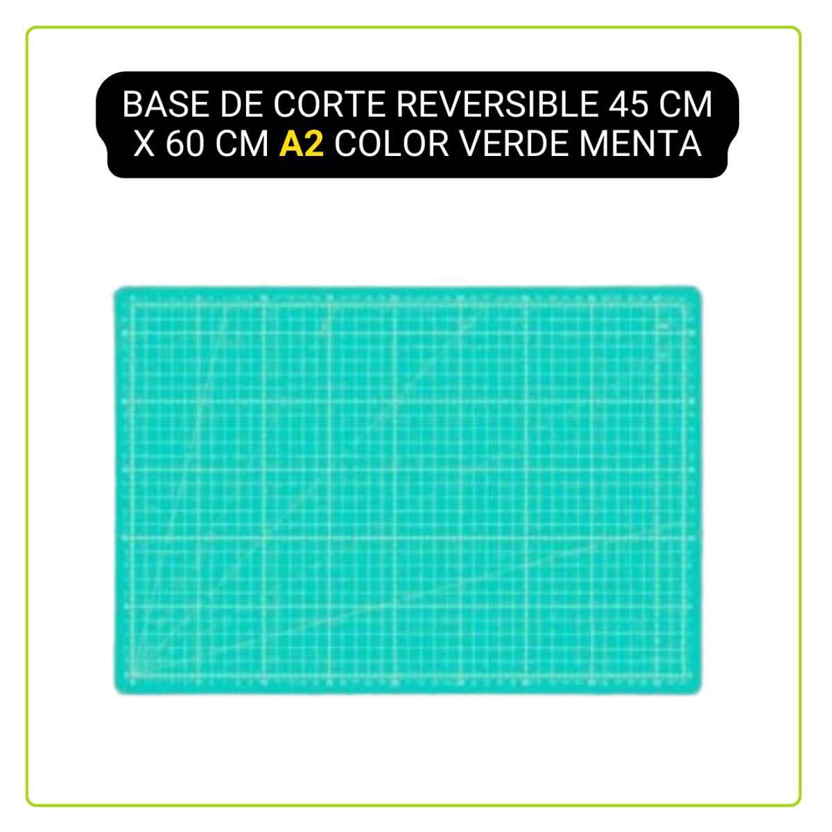 GENERICO - Base de Corte Reversible Color Verde Menta OB58