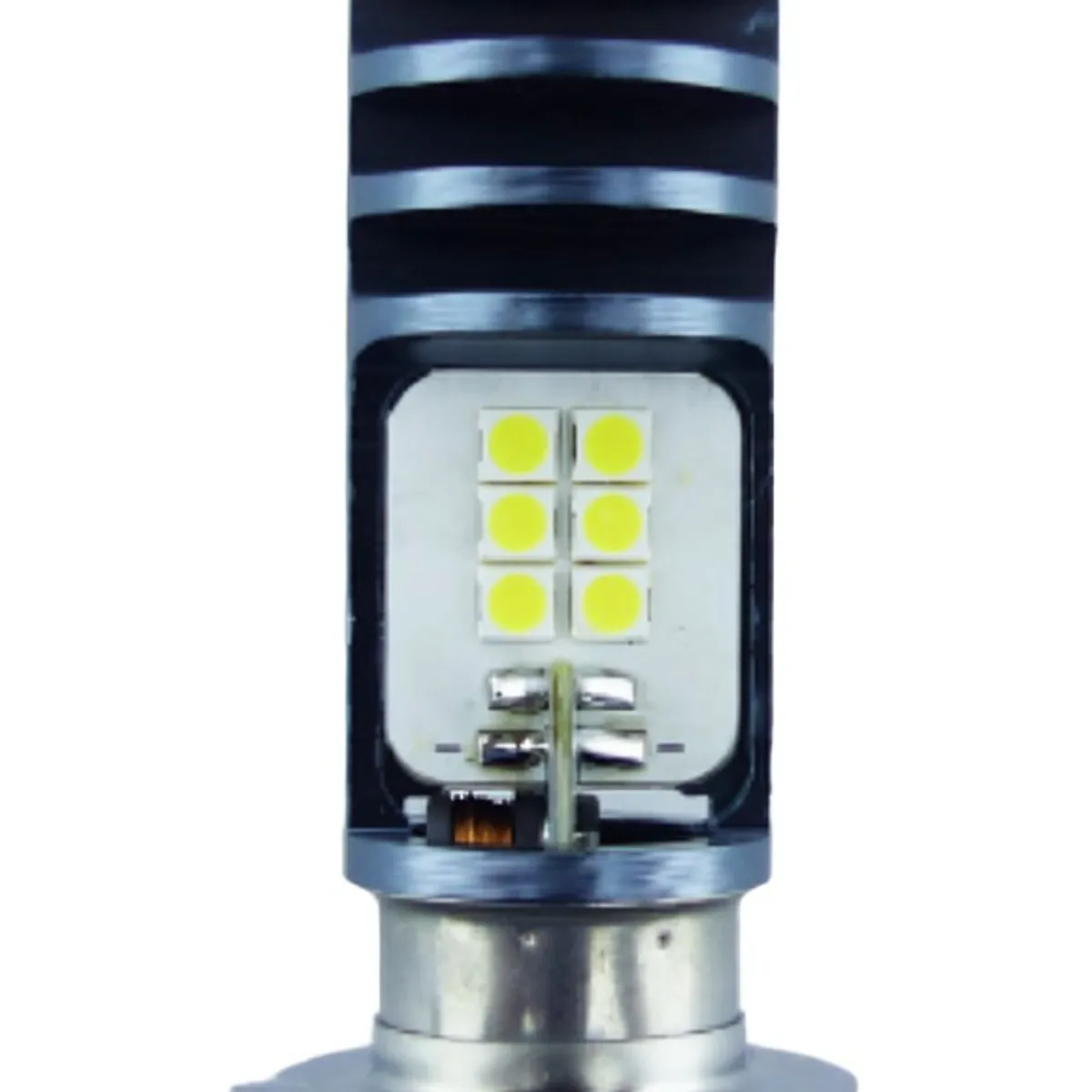 OEM - AMPOLLETA PARA MOTO 12 LED HJG MOD.P15D LUZ BLANCA 12/24V