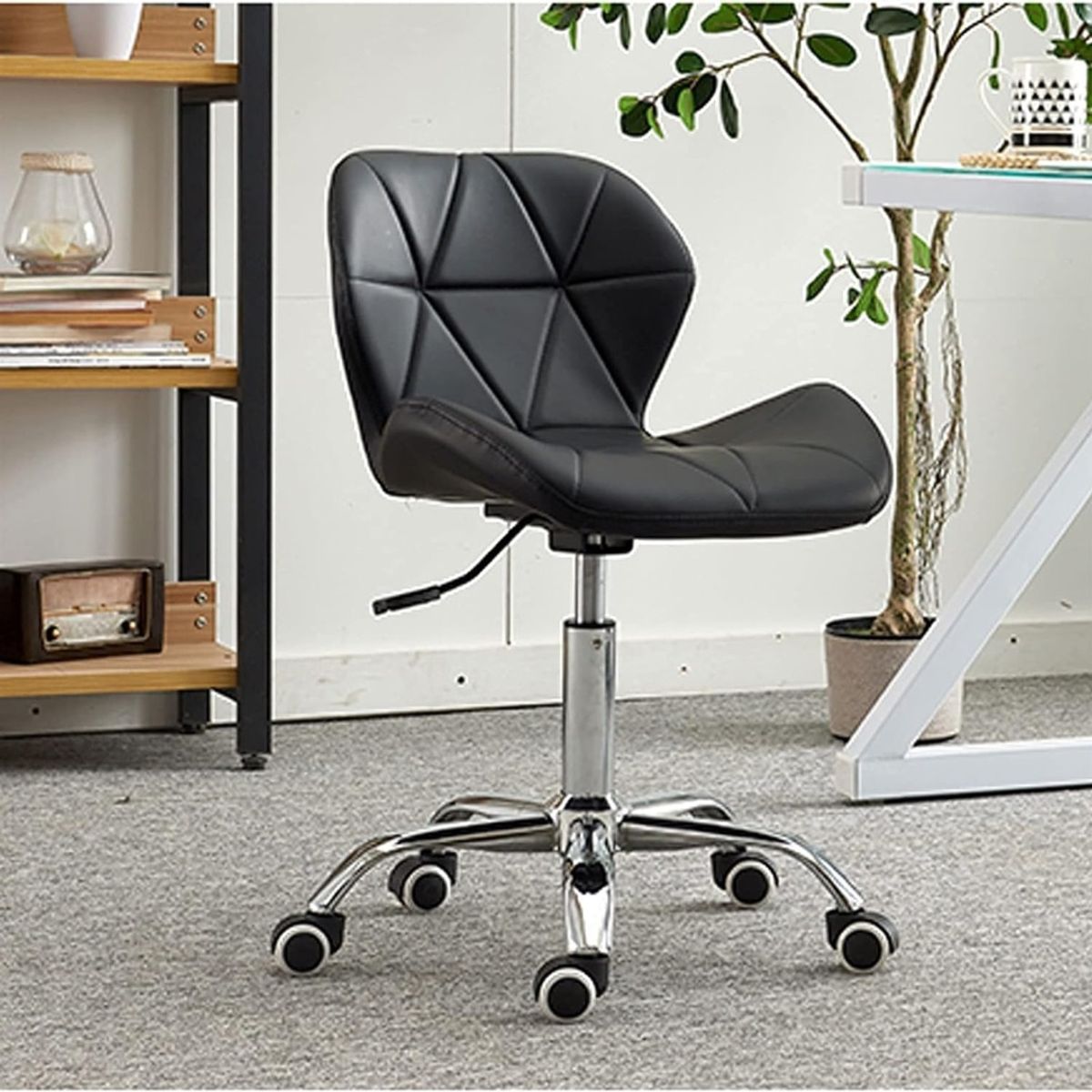 PANDALINO - Silla de escritorio Rubik Negra Pandalino