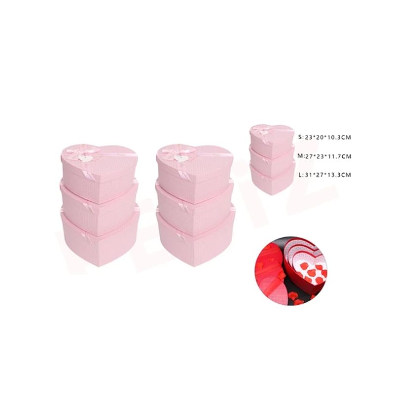 GENERICO - Caja De Regalo Corazon Rosa