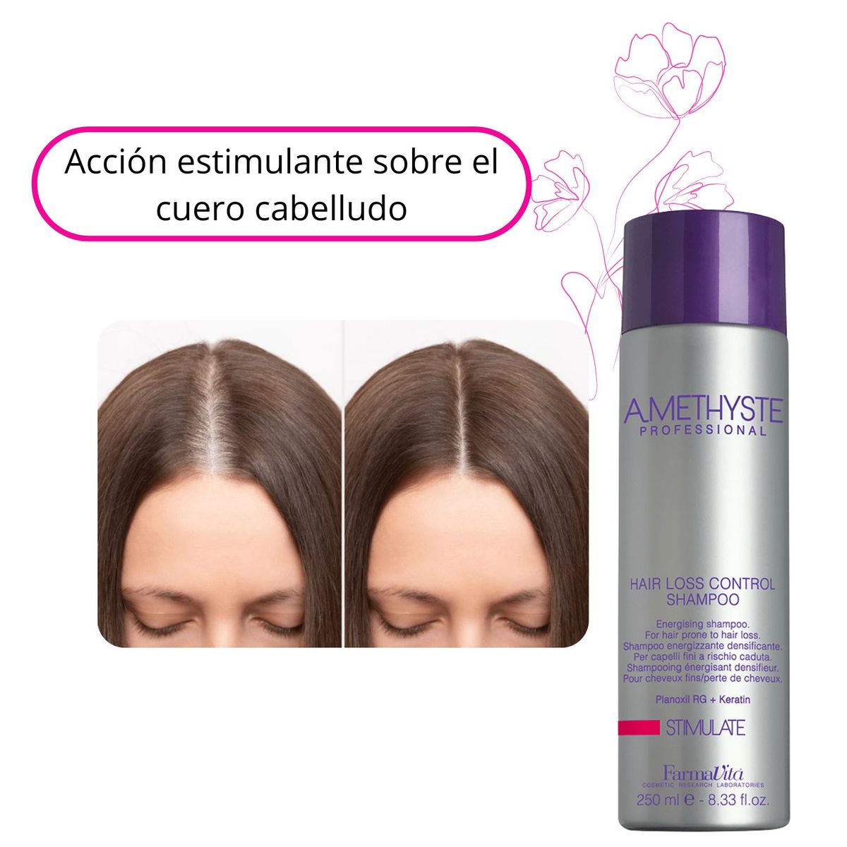 FARMAVITA - Shampoo Farmavita Amethyste Stimulate 250ml Planoxil RG Keratina
