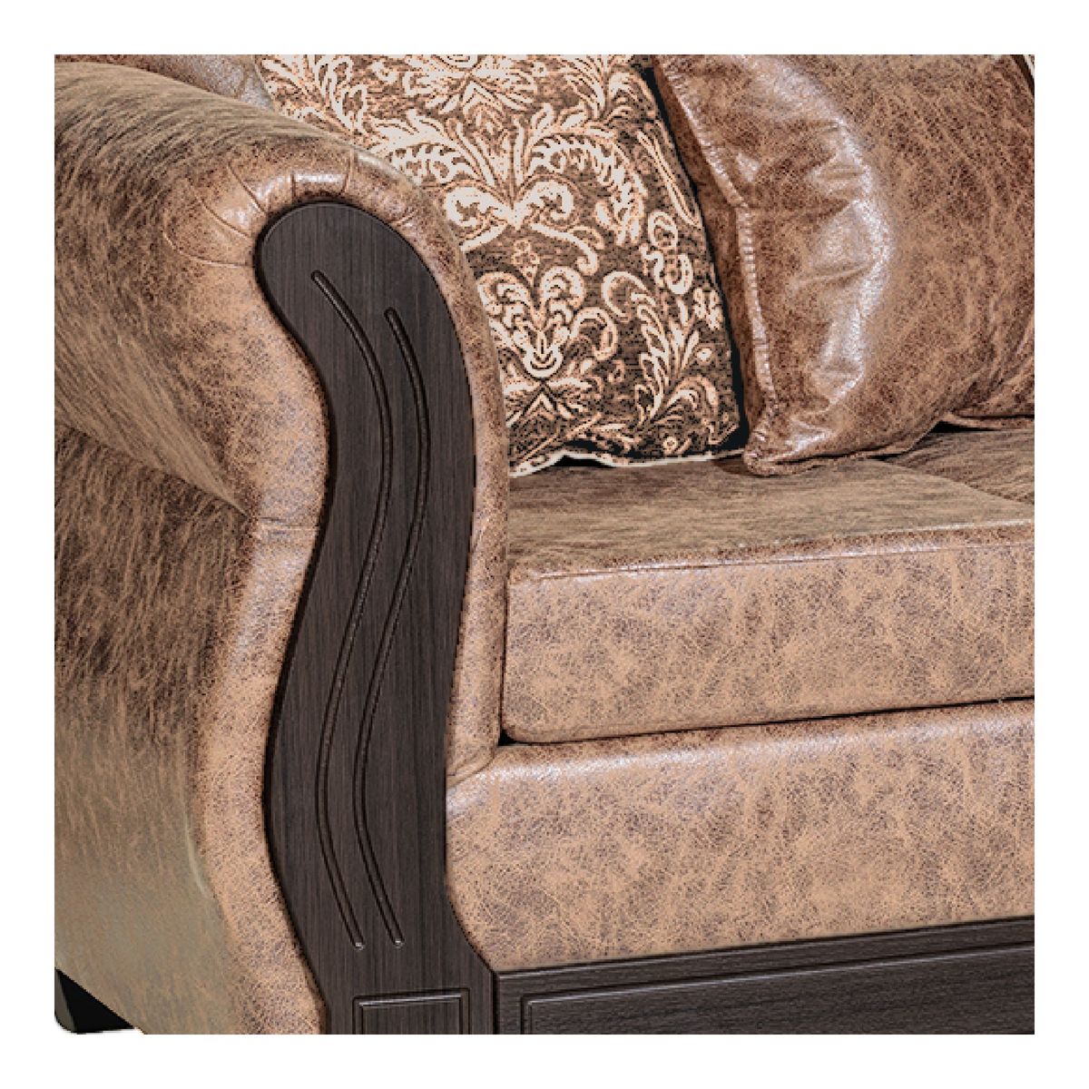 ADONIS LEUDH - Living 3+1+1 Caburgua Envejecido Café Terracota