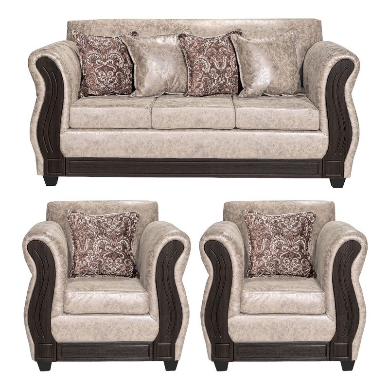 ADONIS LEUDH - Living 3+1+1 Caburgua Envejecido Beige