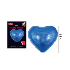 GENERICO - Globo Corazón Azul 18 Centimetros