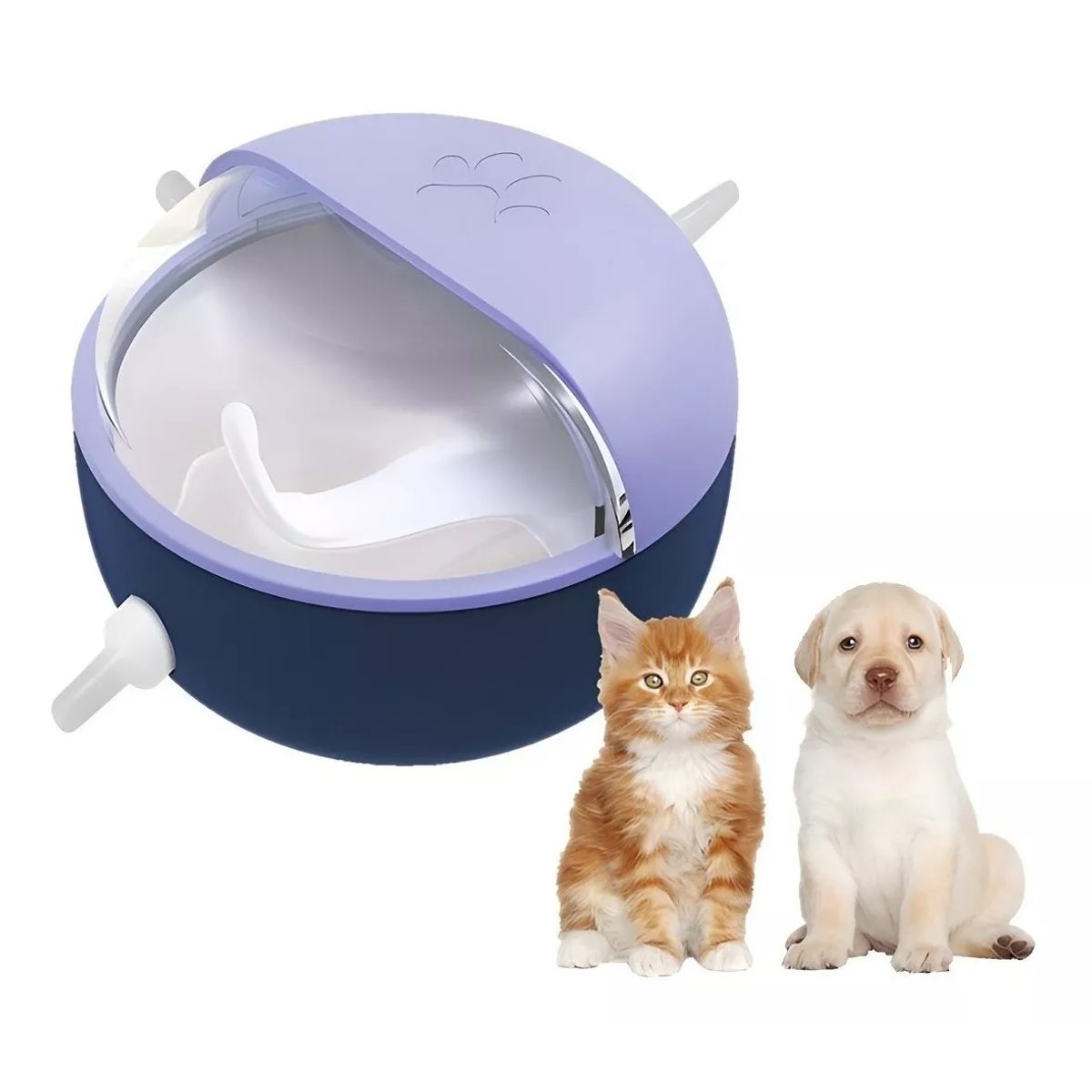 GENERICO - Bebedero Alimentador Leche Mascotas Gato Perro Cuenco