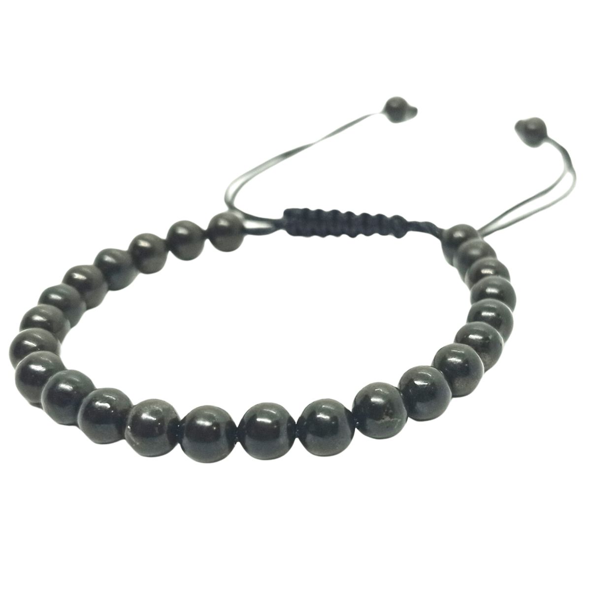 GENERICO - Pulsera Shungita Ajustable Piedra Natural Original