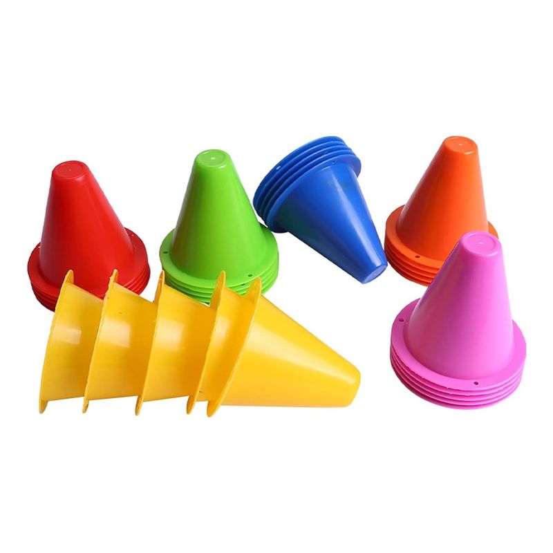GENERICO - Cono entrenamiento 8 cm Pack 12 unidades Amarillo