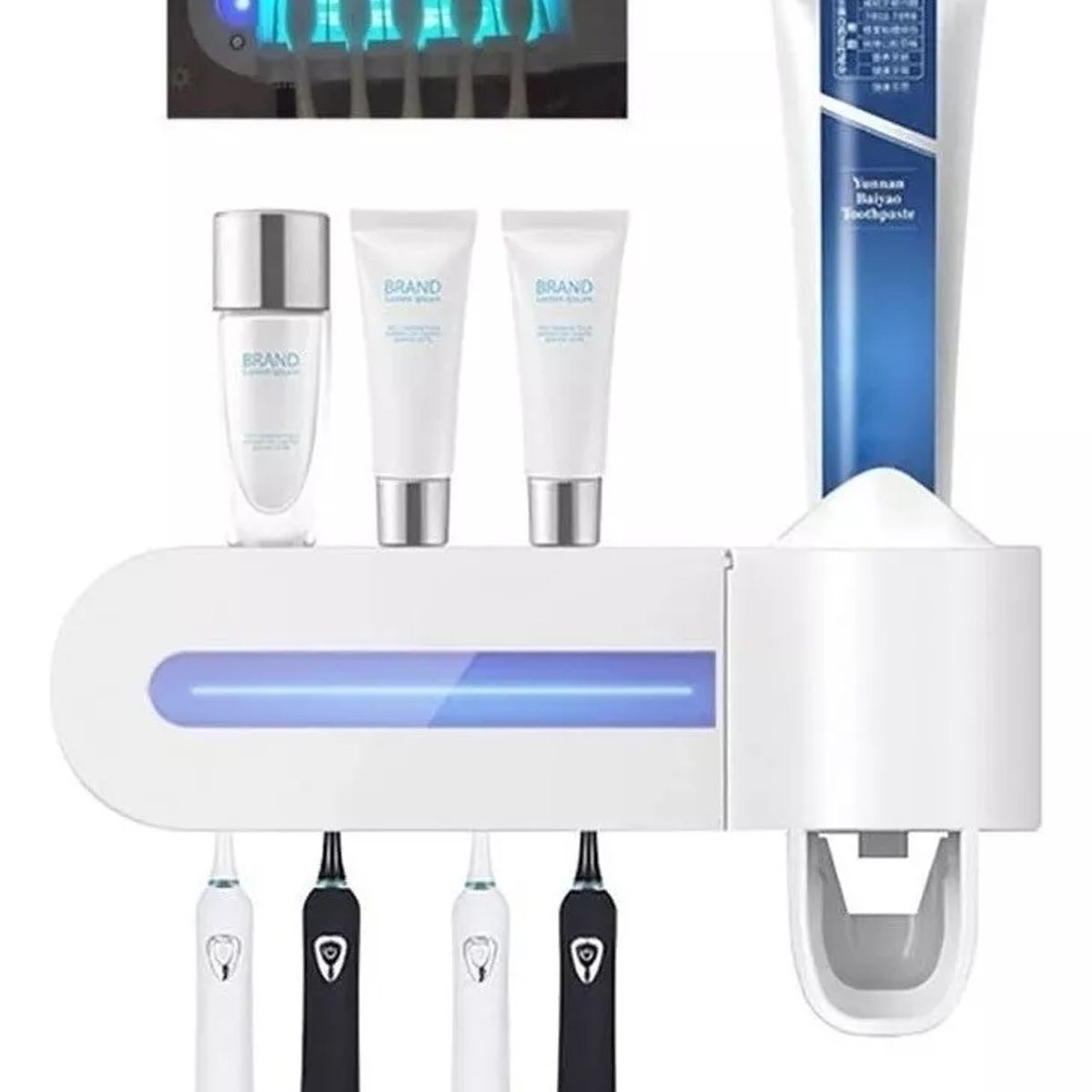 GENERICO - Dispensador De Pasta Crema Dental Esterilizador Uv Dientes